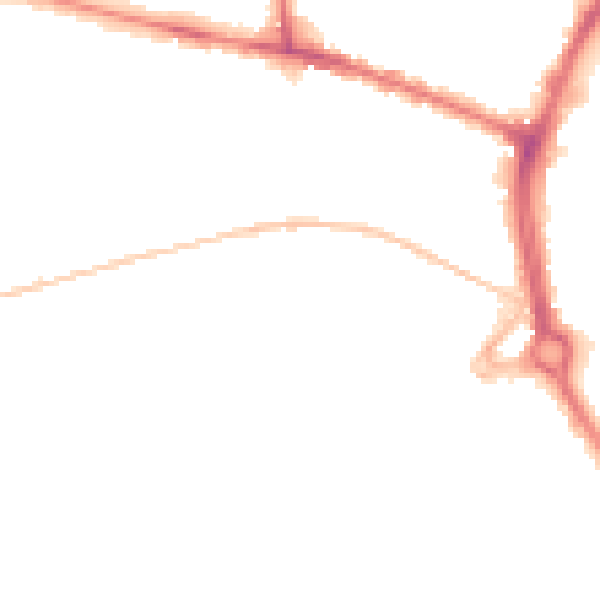 Night-time road noise heatmap for NR2 3DP