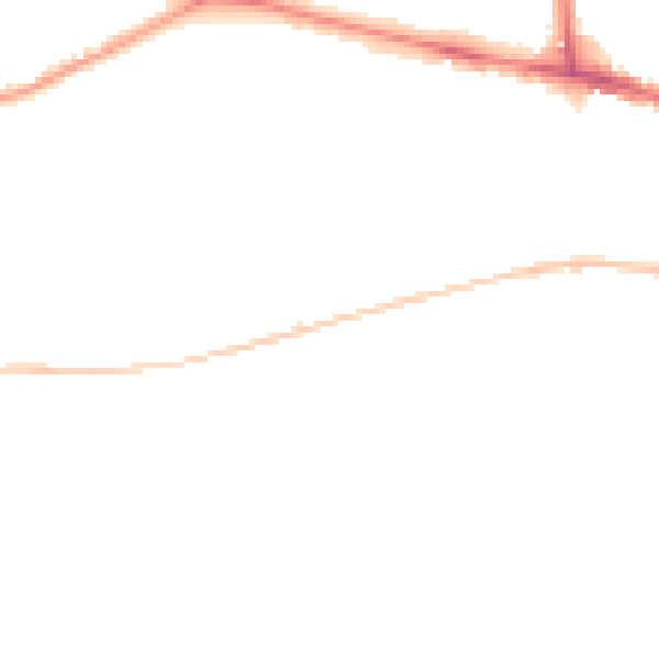 Night-time road noise heatmap for NR2 3HE
