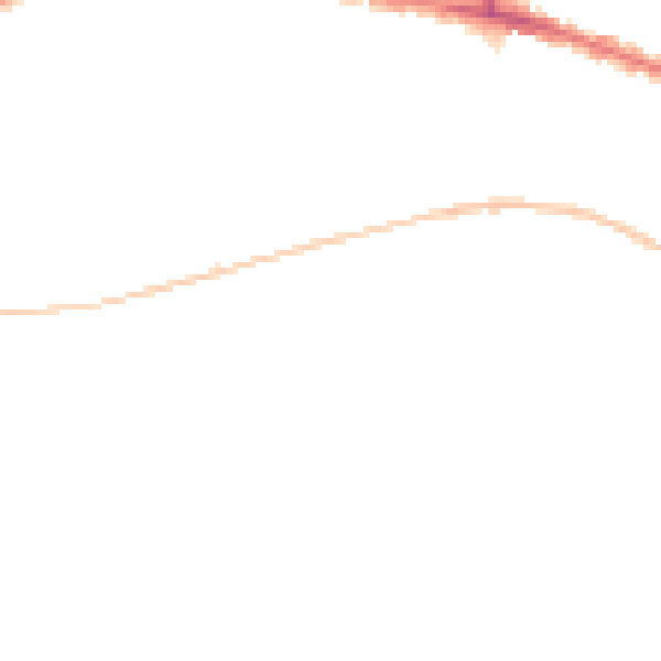 Night-time road noise heatmap for NR2 3HQ