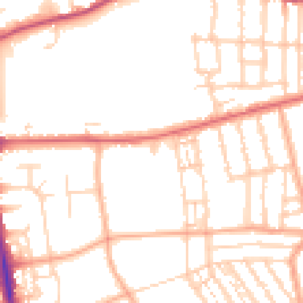 Daytime road noise heatmap for NR2 3PL