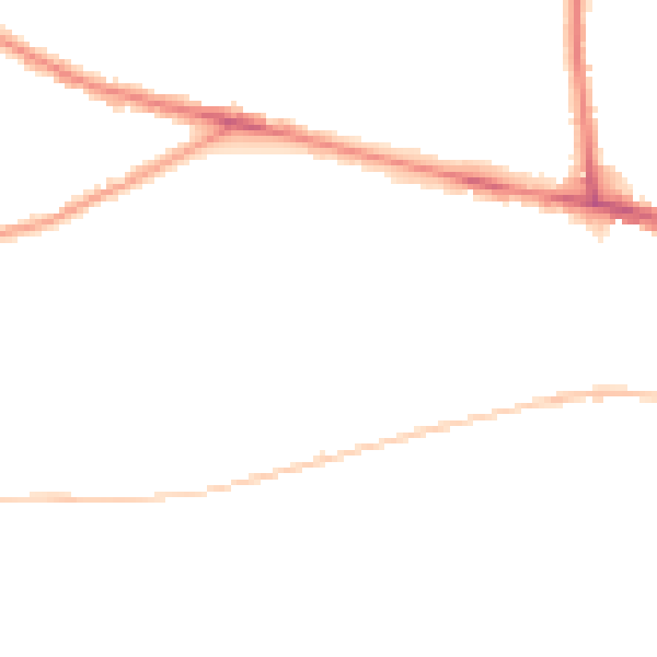 Night-time road noise heatmap for NR2 3RJ