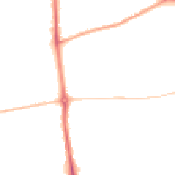 Night-time road noise heatmap for NR2 3RT