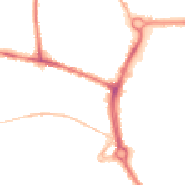 Night-time road noise heatmap for NR2 4BD