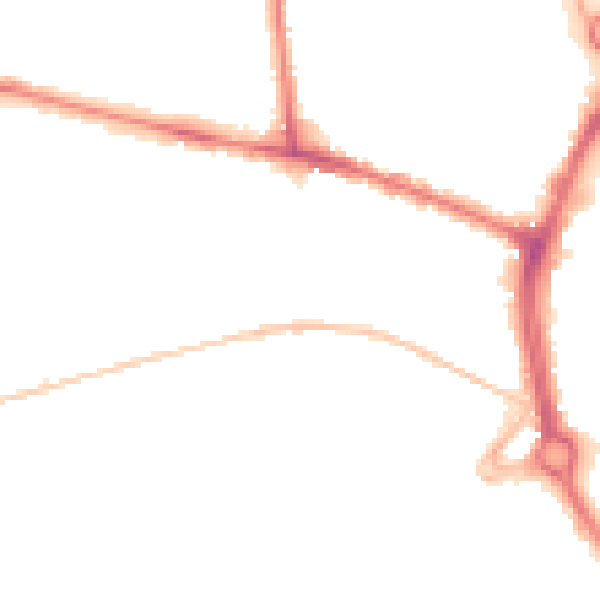 Night-time road noise heatmap for NR2 4BS