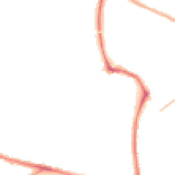 Night-time road noise heatmap for NR2 4EF