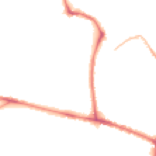 Night-time road noise heatmap for NR2 4ER
