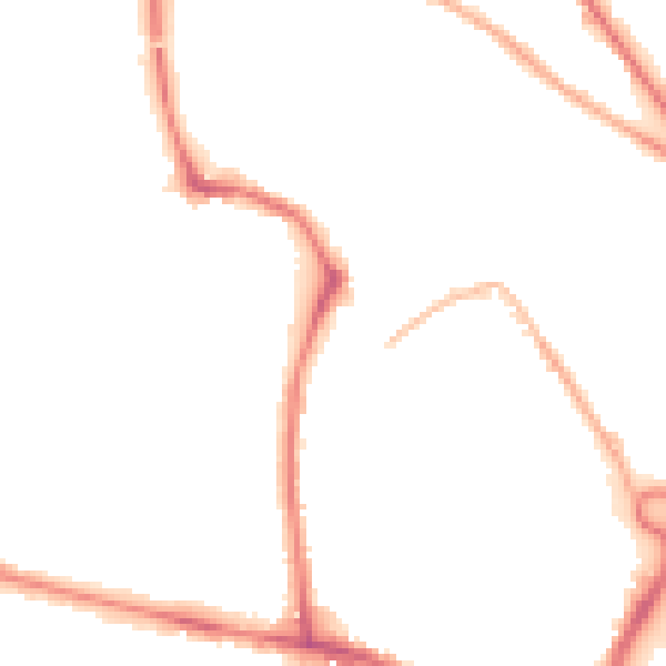 Night-time road noise heatmap for NR2 4LB