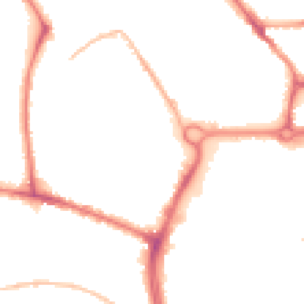 Night-time road noise heatmap for NR2 4UN