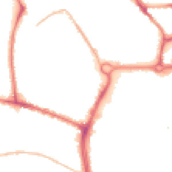Night-time road noise heatmap for NR2 4UT