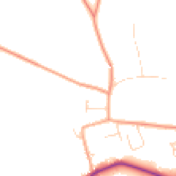 Daytime road noise heatmap for NR29 3AW