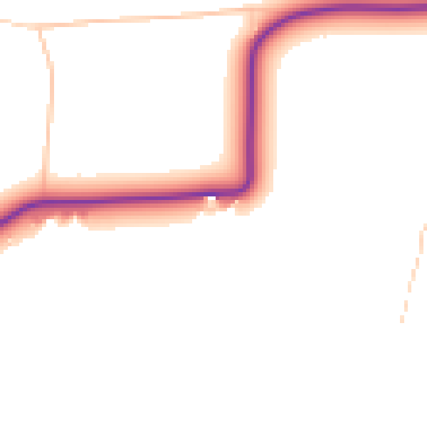 Daytime road noise heatmap for NR29 3BE
