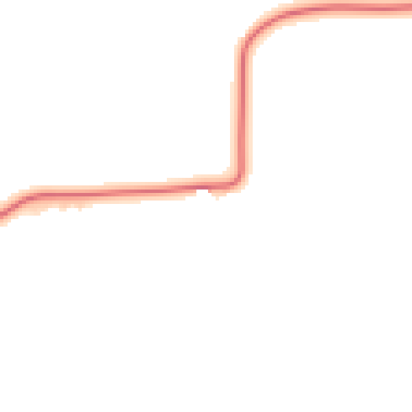Night-time road noise heatmap for NR29 3BE