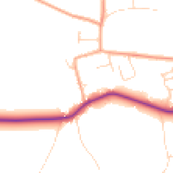 Daytime road noise heatmap for NR29 3BF