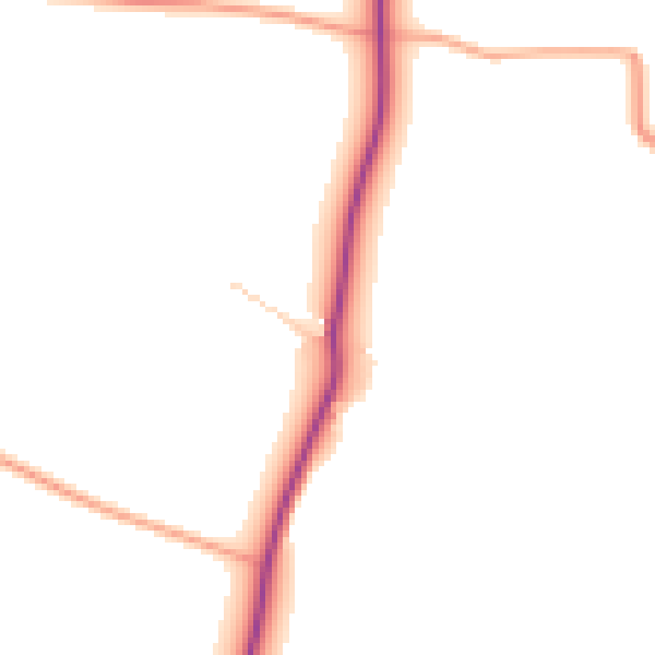Daytime road noise heatmap for NR29 3BH