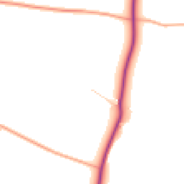 Daytime road noise heatmap for NR29 3BJ