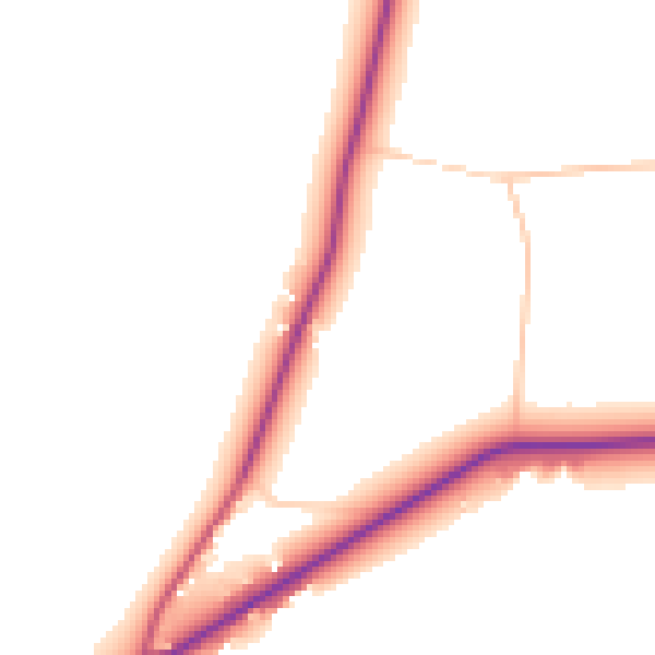 Daytime road noise heatmap for NR29 3BQ
