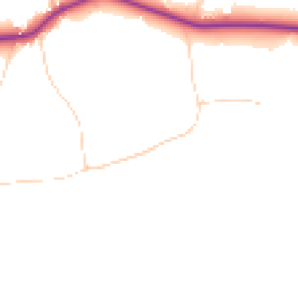 Daytime road noise heatmap for NR29 3DB