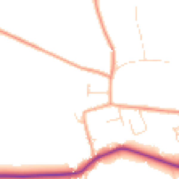 Daytime road noise heatmap for NR29 3DN