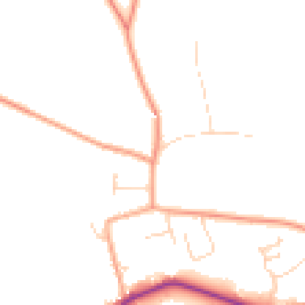 Daytime road noise heatmap for NR29 3DU