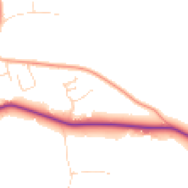 Daytime road noise heatmap for NR29 3FA