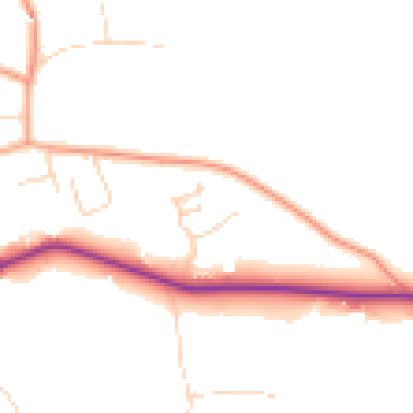 Daytime road noise heatmap for NR29 3FD