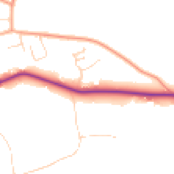 Daytime road noise heatmap for NR29 3FE