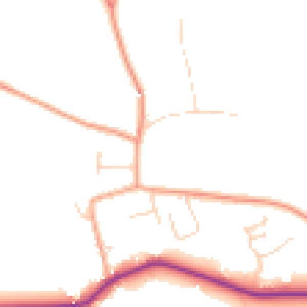Daytime road noise heatmap for NR29 3FF