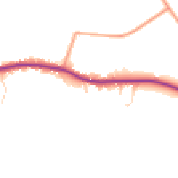 Daytime road noise heatmap for NR29 3HD