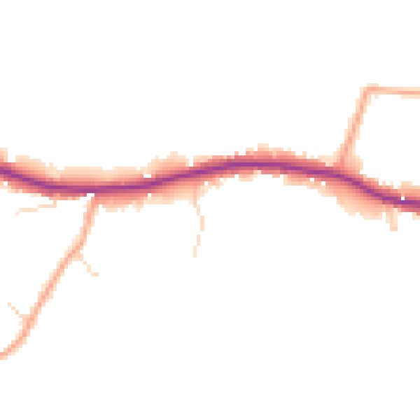 Daytime road noise heatmap for NR29 3HW