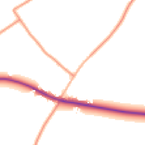Daytime road noise heatmap for NR29 3HX