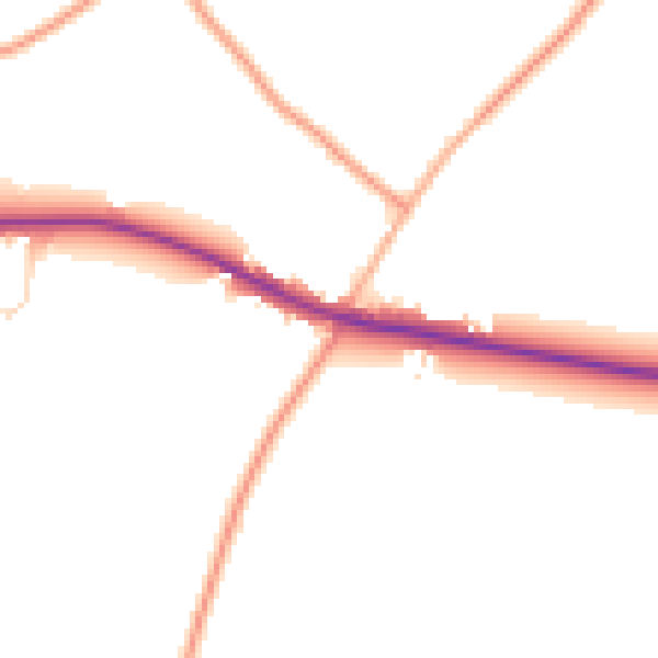 Daytime road noise heatmap for NR29 3HZ