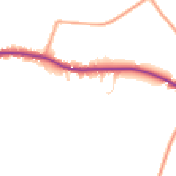 Daytime road noise heatmap for NR29 3JH