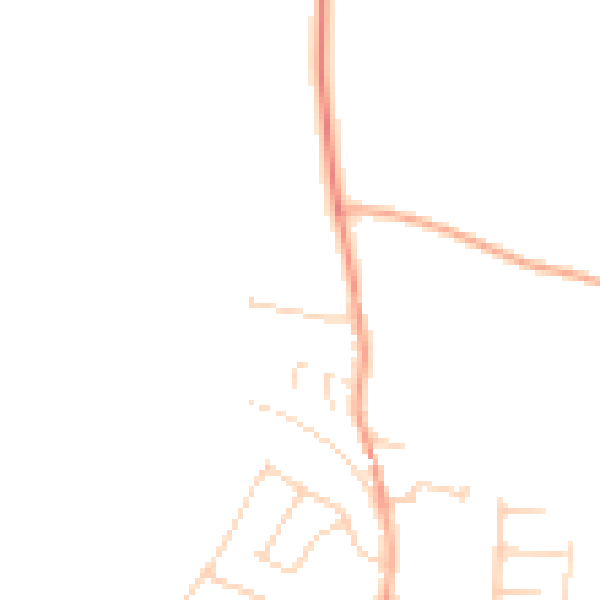 Daytime road noise heatmap for NR29 3LF