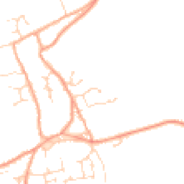 Daytime road noise heatmap for NR29 4FN