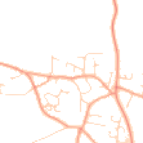 Daytime road noise heatmap for NR29 4HD