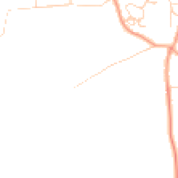 Daytime road noise heatmap for NR29 4LF