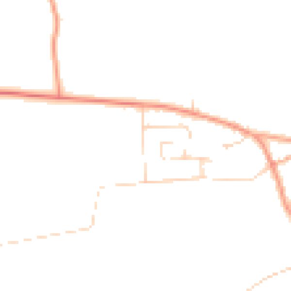 Daytime road noise heatmap for NR29 4ND