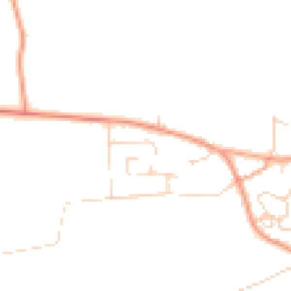 Daytime road noise heatmap for NR29 4NE