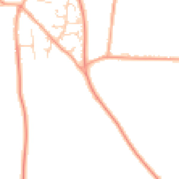 Daytime road noise heatmap for NR29 4NL
