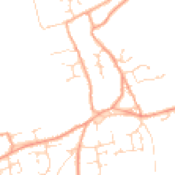 Daytime road noise heatmap for NR29 4PN