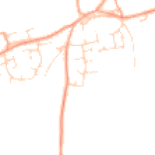 Daytime road noise heatmap for NR29 4SJ