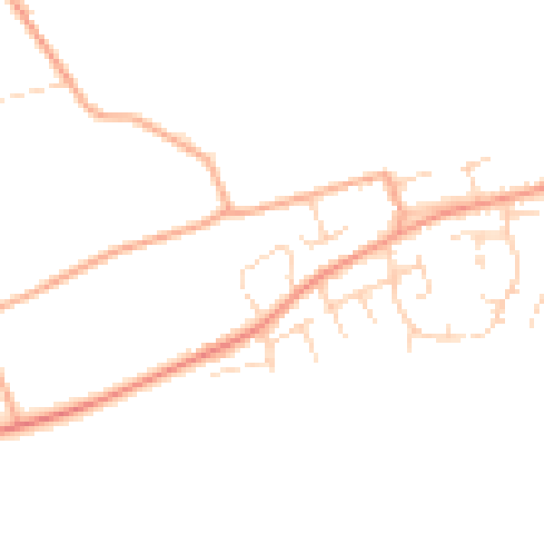 Daytime road noise heatmap for NR29 4TS