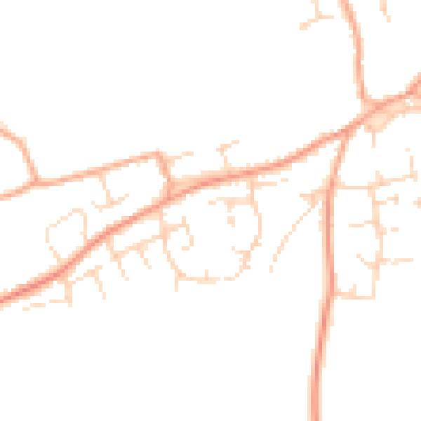 Daytime road noise heatmap for NR29 4TW