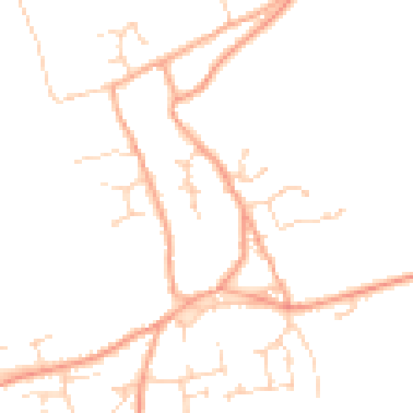 Daytime road noise heatmap for NR29 4UA