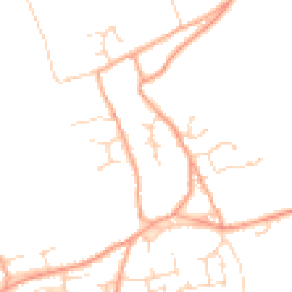 Daytime road noise heatmap for NR29 4UD