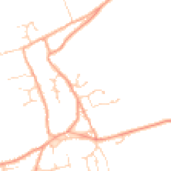 Daytime road noise heatmap for NR29 4UP