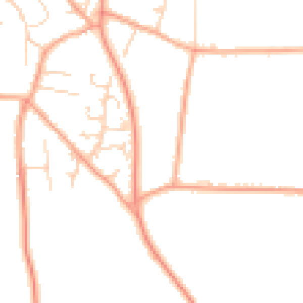 Daytime road noise heatmap for NR29 4UX