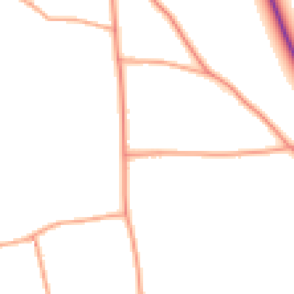 Daytime road noise heatmap for NR29 5BZ