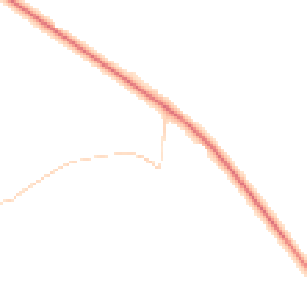 Night-time road noise heatmap for NR29 5DL