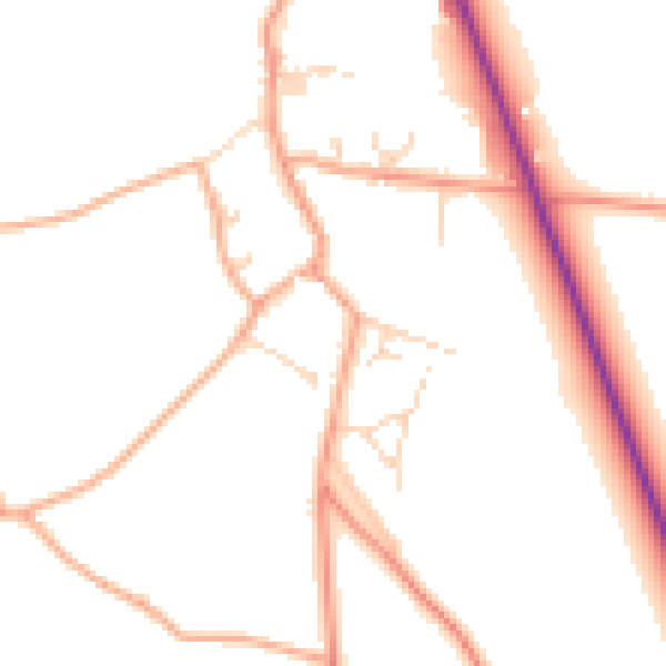 Daytime road noise heatmap for NR29 5FD